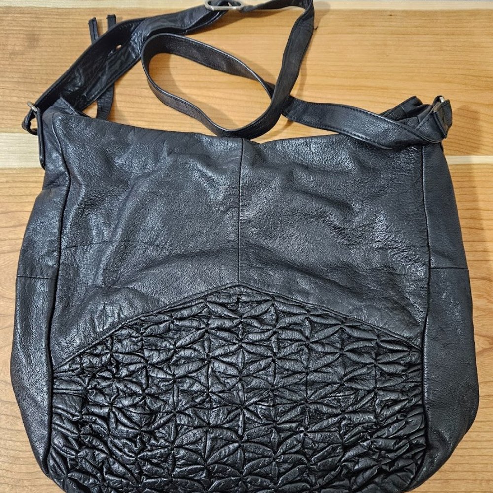 Day & Mood for Anthropologie Black ISA Hobo Crossbody Bag